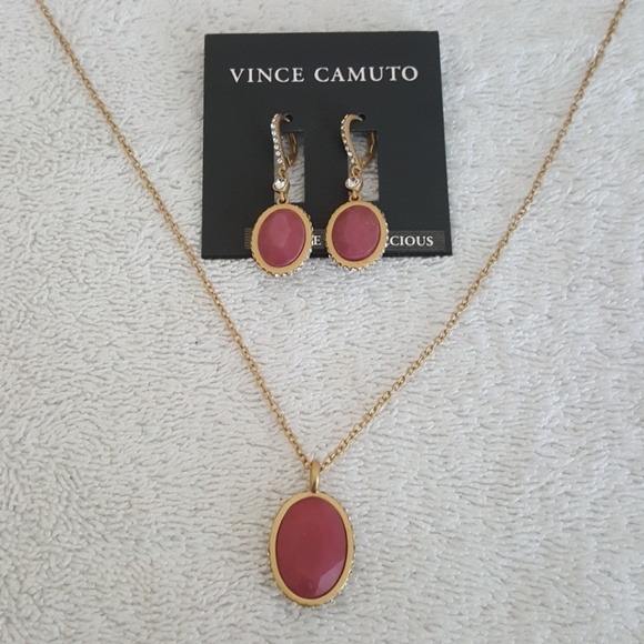 New Vince Camuto Reversible Stone Pendant Necklace - Picture 7 of 7